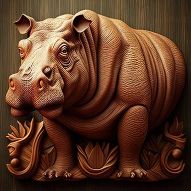 3D model hippo (STL)